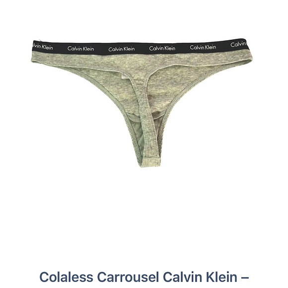 NWOT 2 PACK Calvin Klein | Ribbed Cotton Thongs - Picture 4 of 6